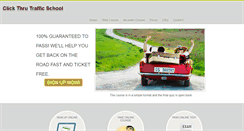 Desktop Screenshot of clickthrutrafficschool.com