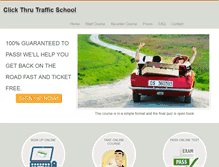 Tablet Screenshot of clickthrutrafficschool.com